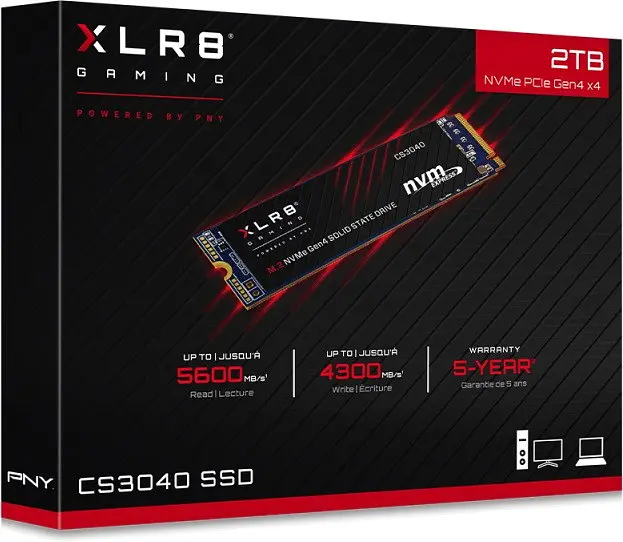 Накопитель SSD NMVe PNY XLR8 CS3040 2TB (M280CS30402TBRB) - фото 4