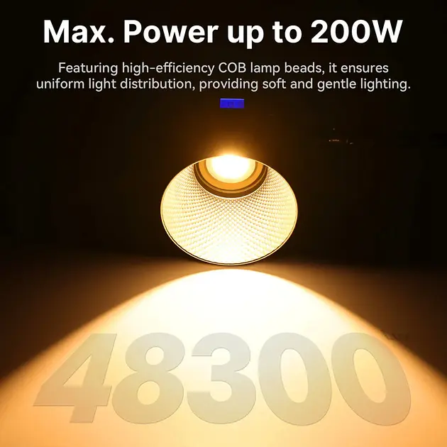 Видеосвет Ulanzi Vijim 200W Bi-Color Video Light UV-L079CNA1 VL200Bi Black - фото 7