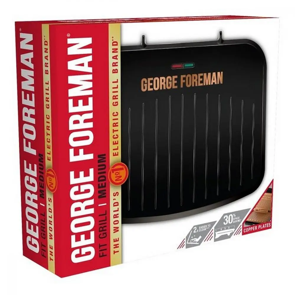Электрогриль прижимной George Foreman Fit Grill Copper Medium 25811-56 - фото 4