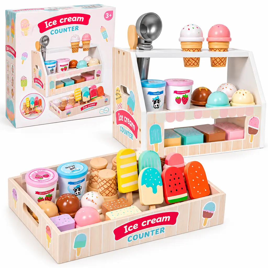Дерев’яний набір морозива Ice Cream Counter