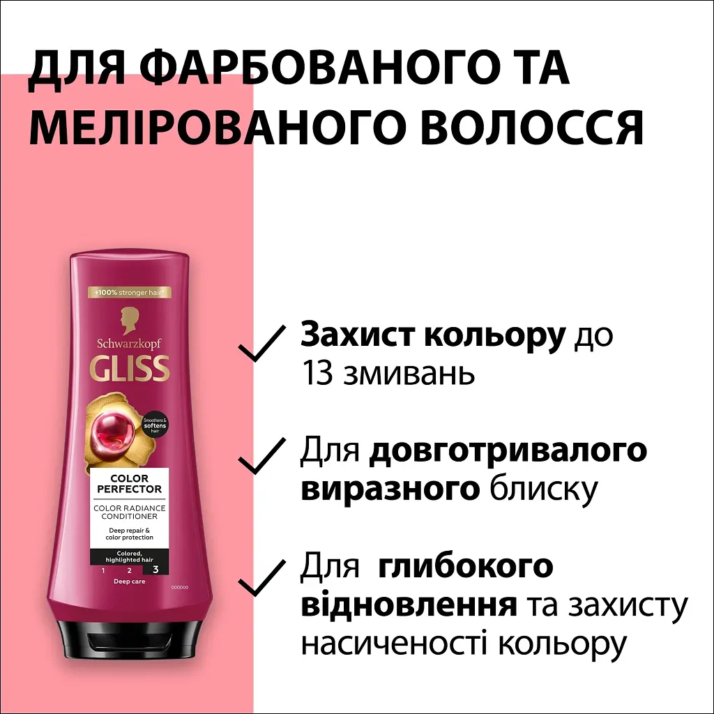Шампунь Gliss Color Perfector для фарбованого та мелірованого волосся 400 мл - фото 5