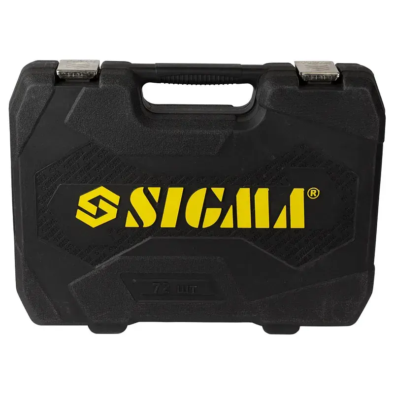 Набір інструментів Sigma насадок торцевих та біт 1/4", 1/2" 72 шт CrV mid (6003741) - фото 5