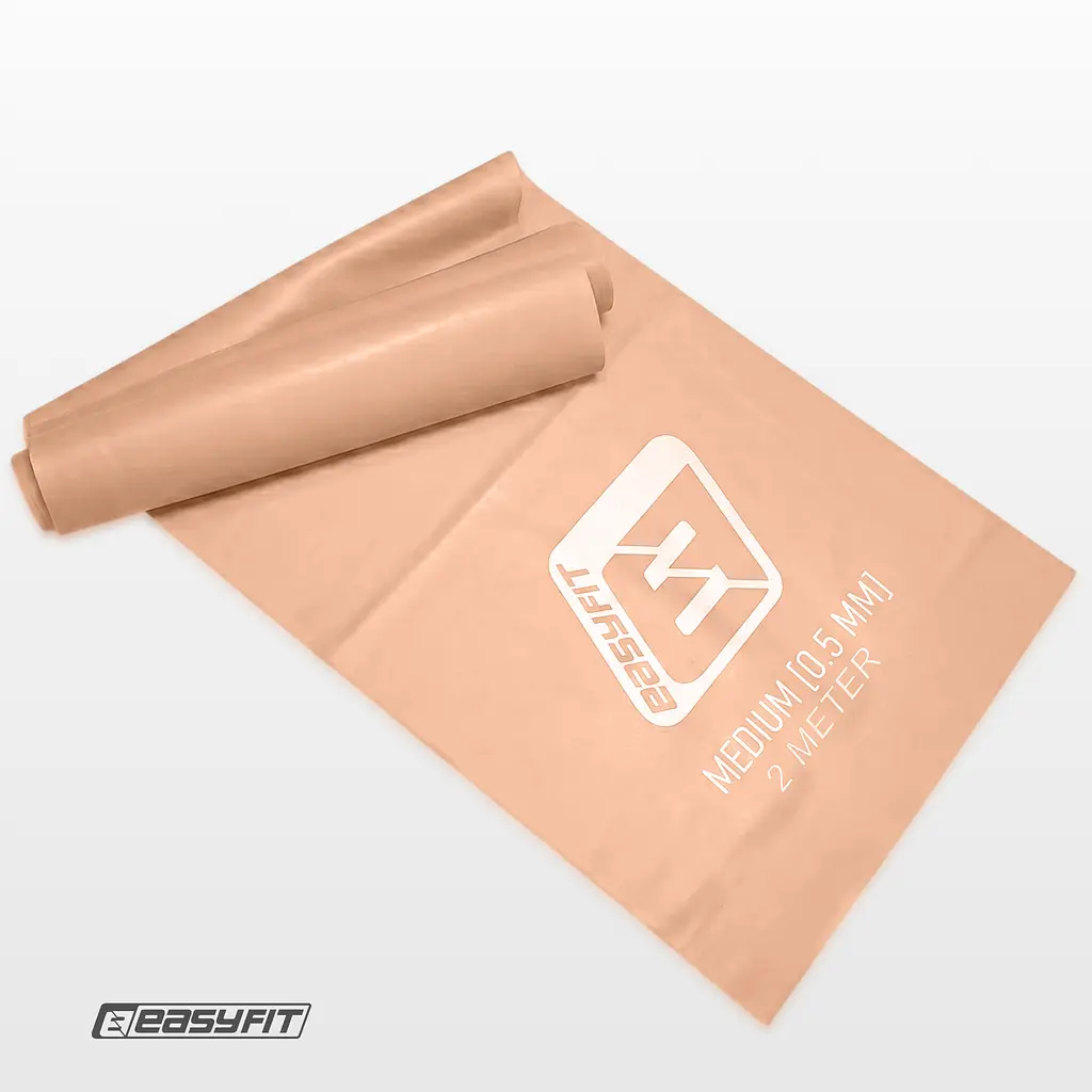 Стрічка для пілатесу EasyFit EPP 0.5 мм персикова - фото 8