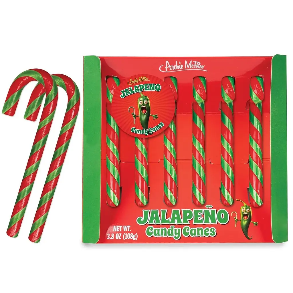 Льодяники-тростини Archie McPhee Jalapeno Candy Canes 108г - фото 3