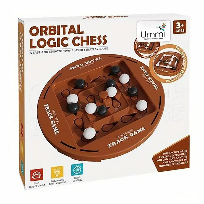 Настільна інтерактивна гра Ummi ME-155 Orbital Logic Chess Brown - фото 5