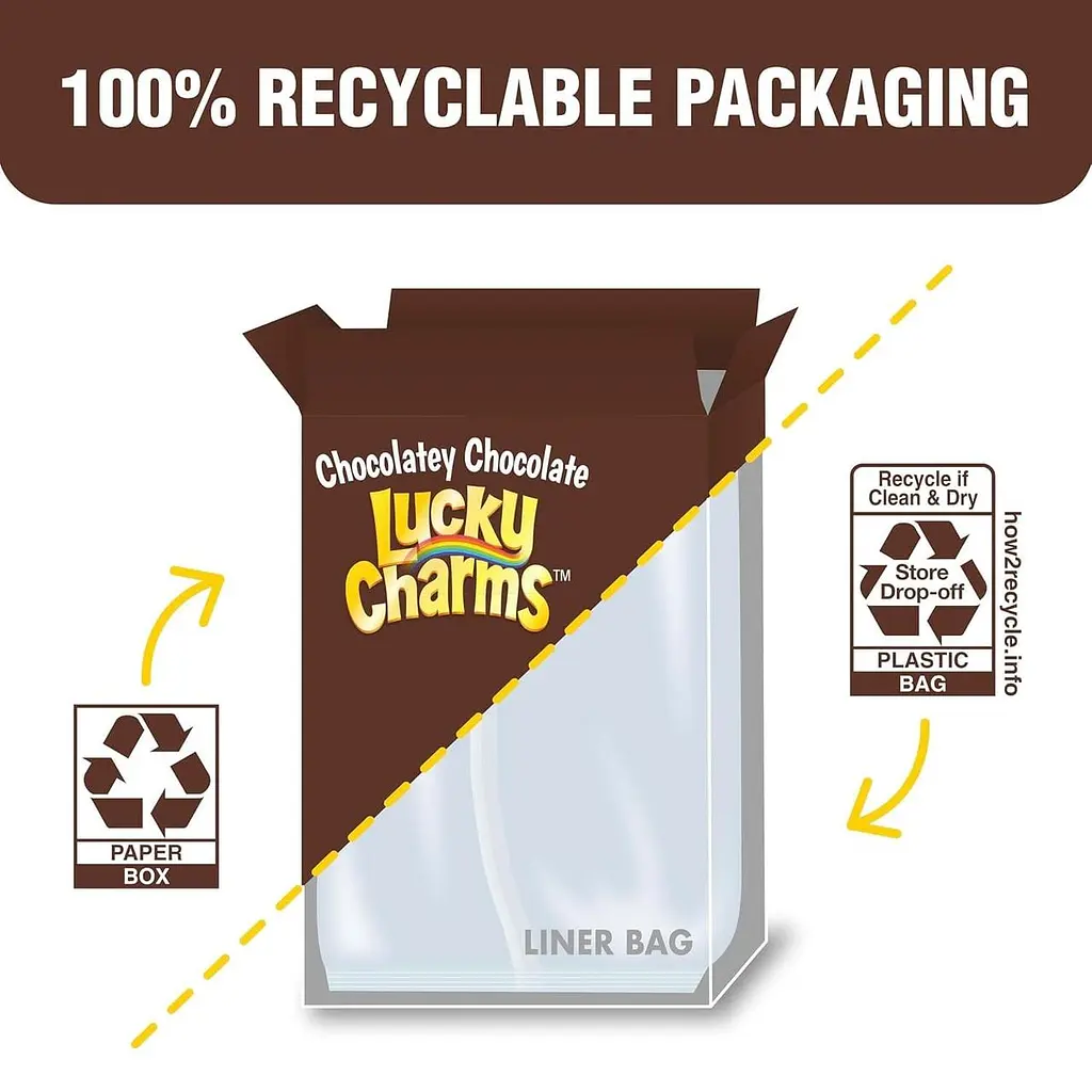 Сухий сніданок Lucky Charms Chocolatey Chocolate Cereal with Marshmallows 300г - фото 7