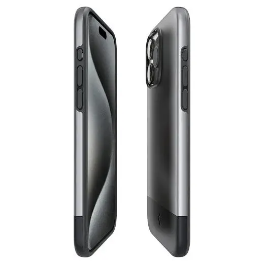 Чохол Spigen Style Armor (MagFit) Classic Silver для iPhone 15 Pro Max (ACS06613) - фото 4