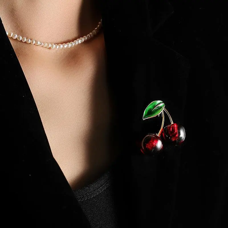 Брошь Вишни желтый метал (84946818) - фото 4