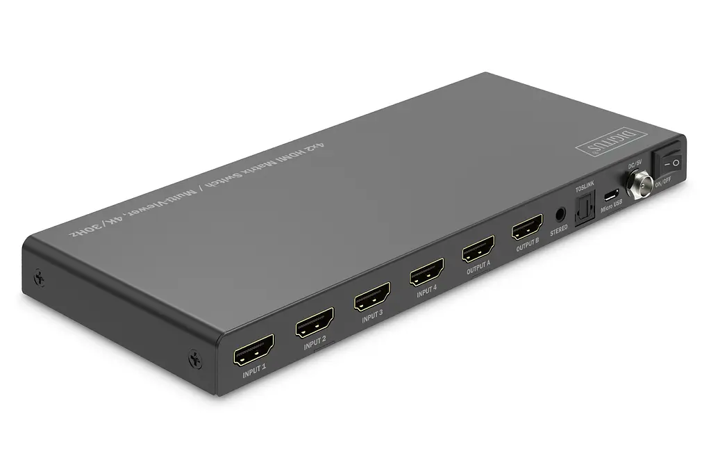 Перемикач Digitus 4x2 HDMI Matrix Switch/Multi-Viewer, 4K/30Hz - фото 7
