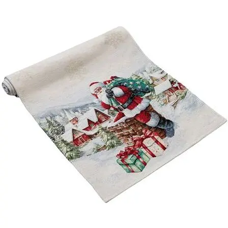 Дорожка гобеленовая с велюром Прованс Снежная зима 35х100 см (36438) - фото 3