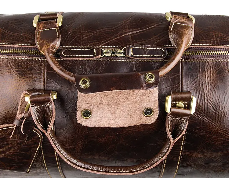 Сумка кожаная дорожная Vintage 49х30х23 см sum0012540 - фото 8