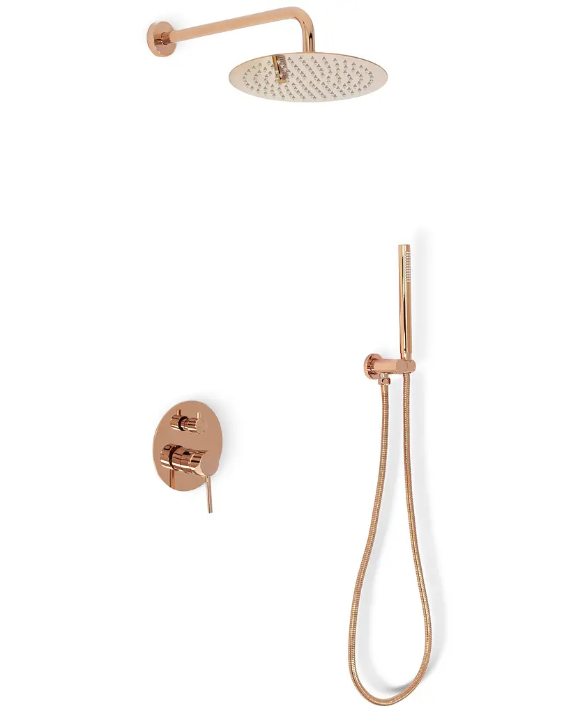 Душова система прихованого монтажу Rea Lungo rose gold + BOX REA-P4111, Теплий захід сонця - фото 5