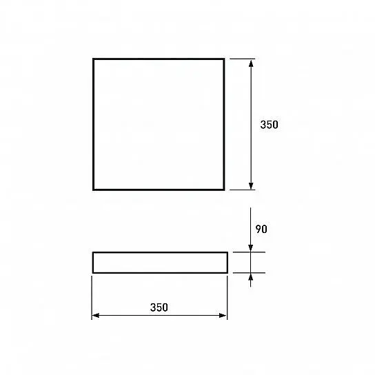 Cвітильник стельовий світлодіодний Eurolamp Smart light Crystal Square (LED-SL-50W-T16) - фото 3