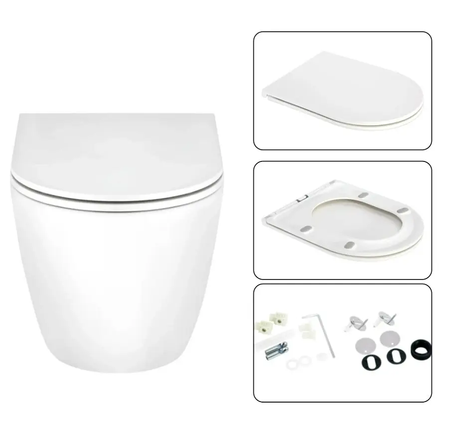 Набір Q-tap Nest 4 в 1 підвісний унітаз Scorpio Ultra Quiet 520x365x365 + комплект інсталяції QT1433053EUQW45166 - фото 6