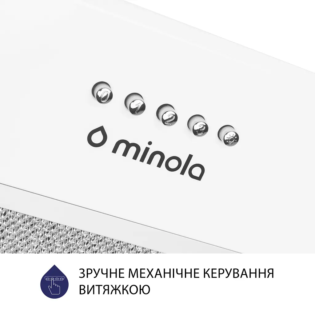 Витяжка повновбудована MINOLA HBI 5722 WH 1200 LED - фото 7