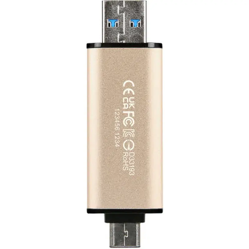 USB флеш накопичувач Transcend 512GB JetFlash 930C Gold-Black USB 3.2/Type-C (TS512GJF930C) - фото 6