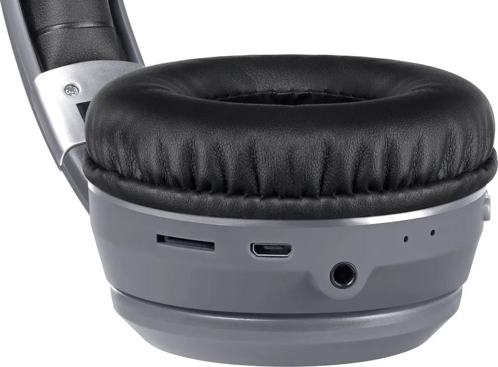 Гарнітура Defender FreeMotion B571 Bluetooth + 3.5 мм LED Gray (63571) - фото 4