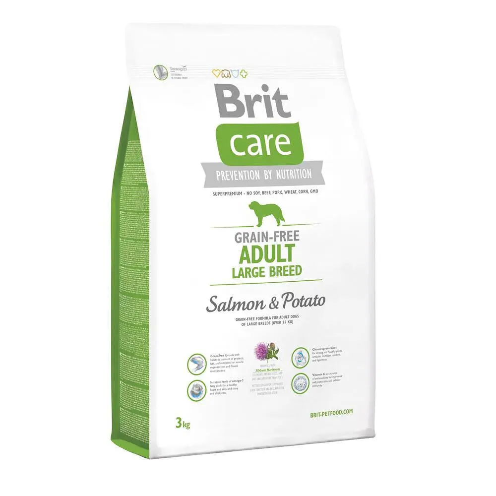 Сухий корм для собак Brit Care GF Adult Large Breed Salmon & Potato 3 кг (вагою від 25 до 45 кг) - фото 2