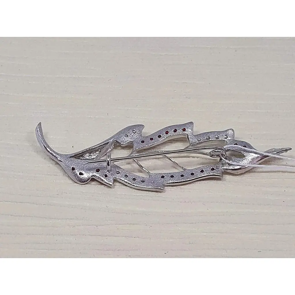 Срібна брошка Vegas з фіанітами. Артикул 70004Р - фото 2