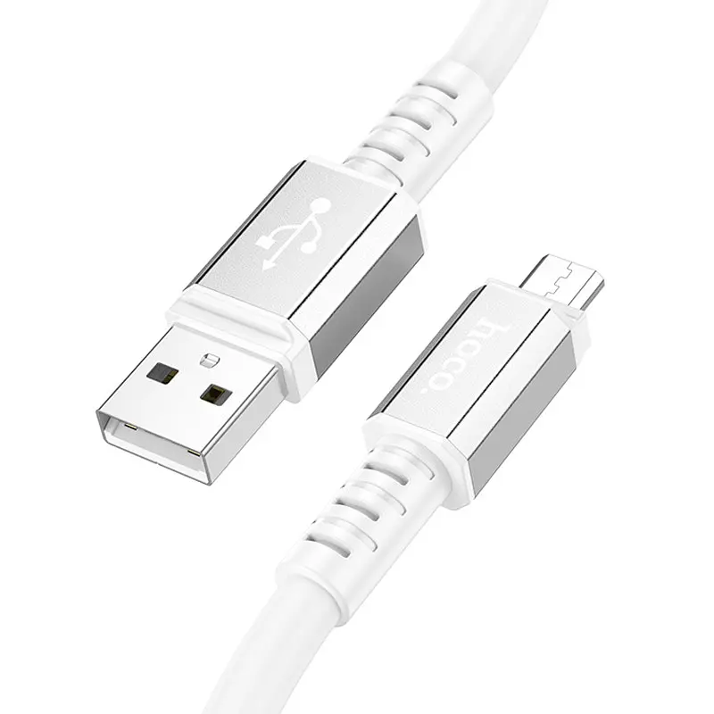 Дата кабель Hoco X85 Strength USB to MicroUSB (1m) White - фото 2