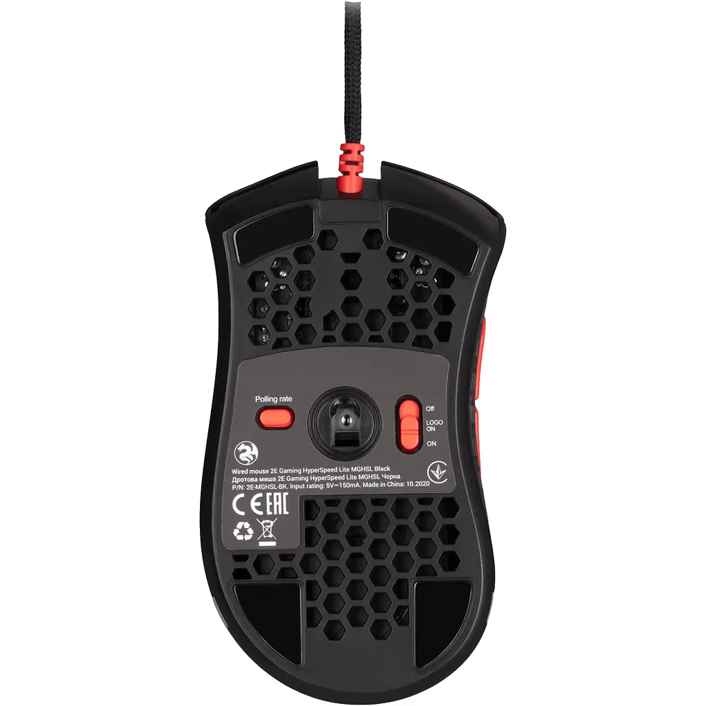 Миша 2E Gaming HyperSpeed Lite Black [2E-MGHSL-BK] [109058] - фото 2