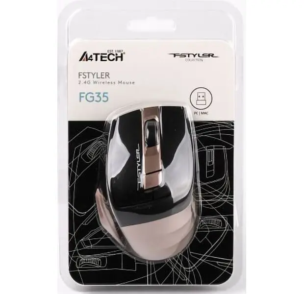 Мышь A4Tech Fstyler FG35 Bronze - фото 6