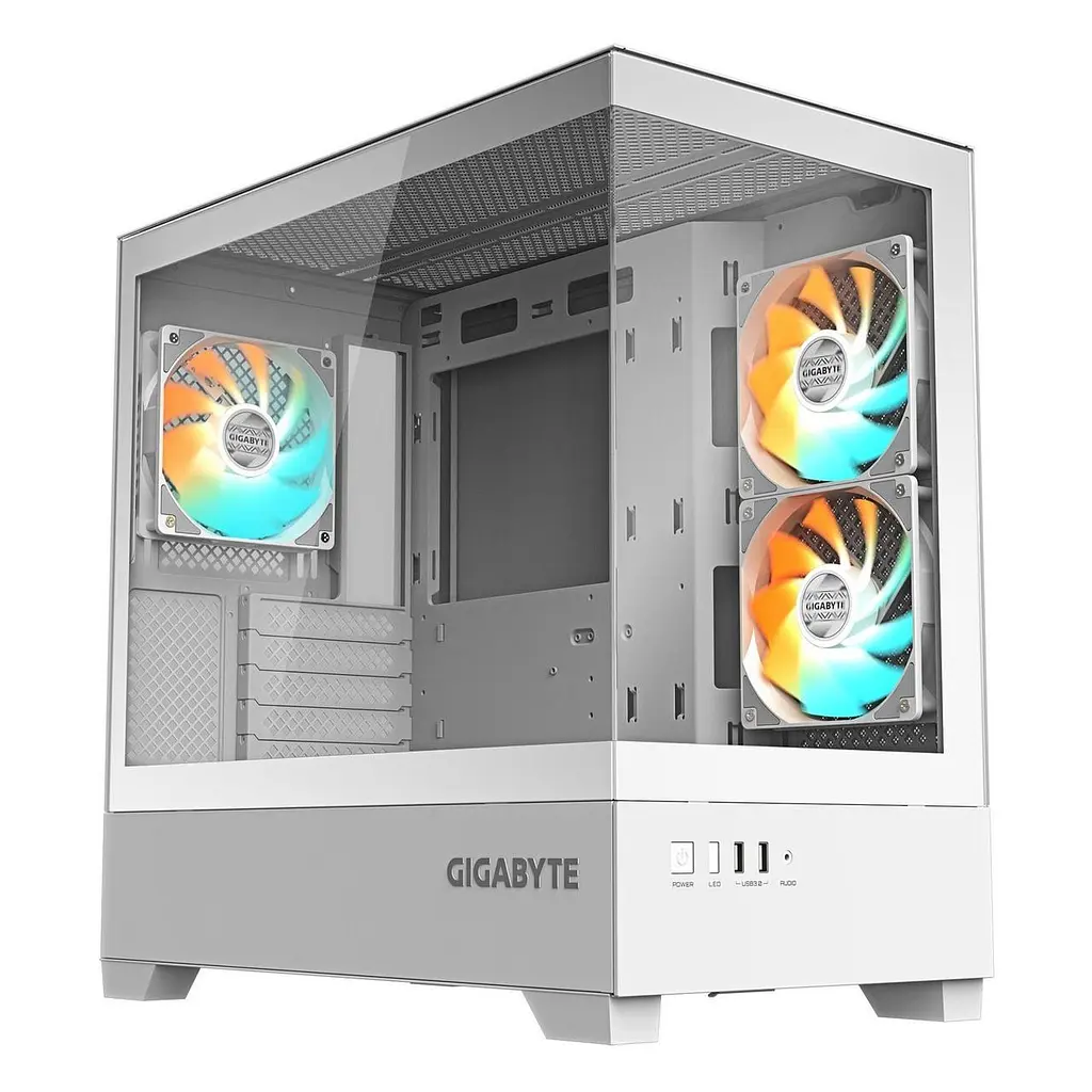 Корпус Gigabyte C201 Panoramic Tempered Glass Ice без БЖ (GB-C201PI)