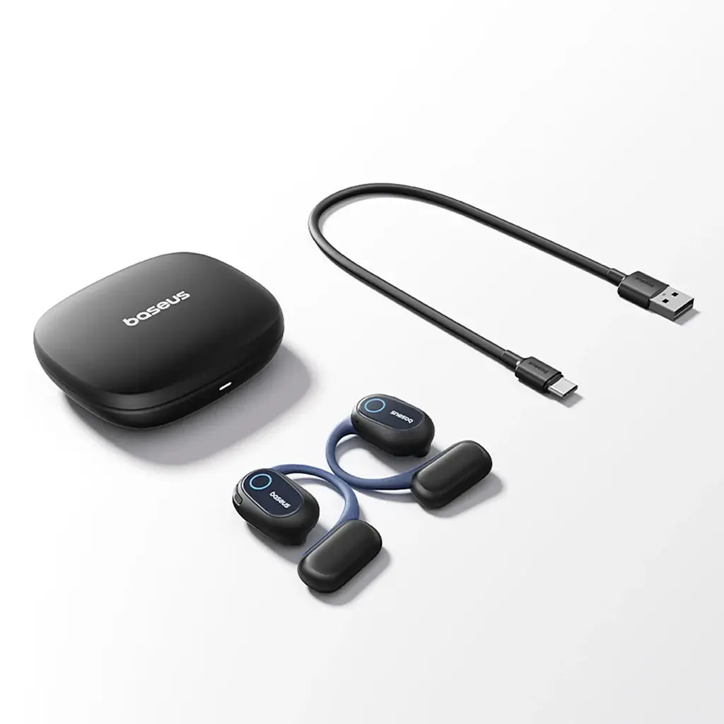 Бездротові спортивні навушники Baseus Bowie MF1 Open-Ear True Wirelles Earbuds чорні - фото 4