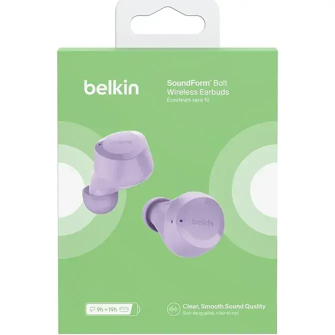 Навушники Belkin Soundform Bolt True Wireless Lavender - фото 8