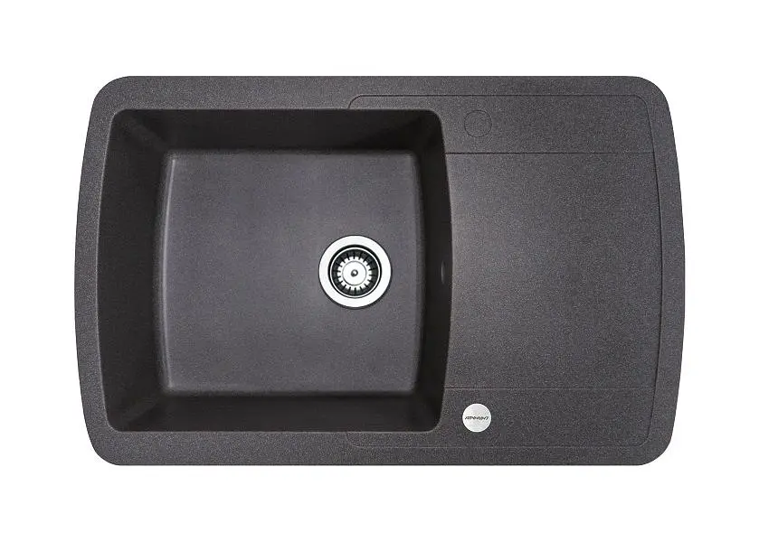 Кухонна мийка Adamant OPTIMAKS сіра 775x495x200 мм, з крилом 77,5 см