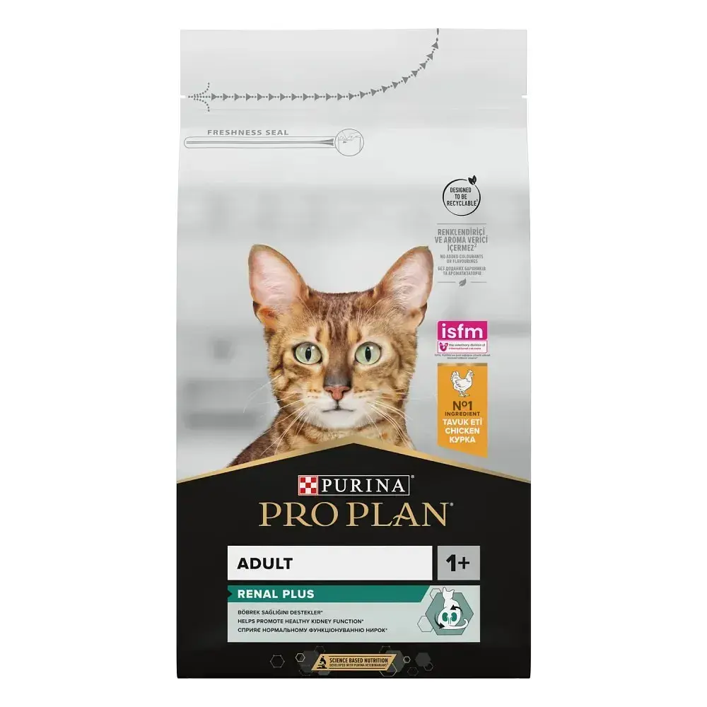 Сухий корм для дорослих котів Purina Pro Plan Adult 1+ Renal Plus з куркою 10 кг 12537813