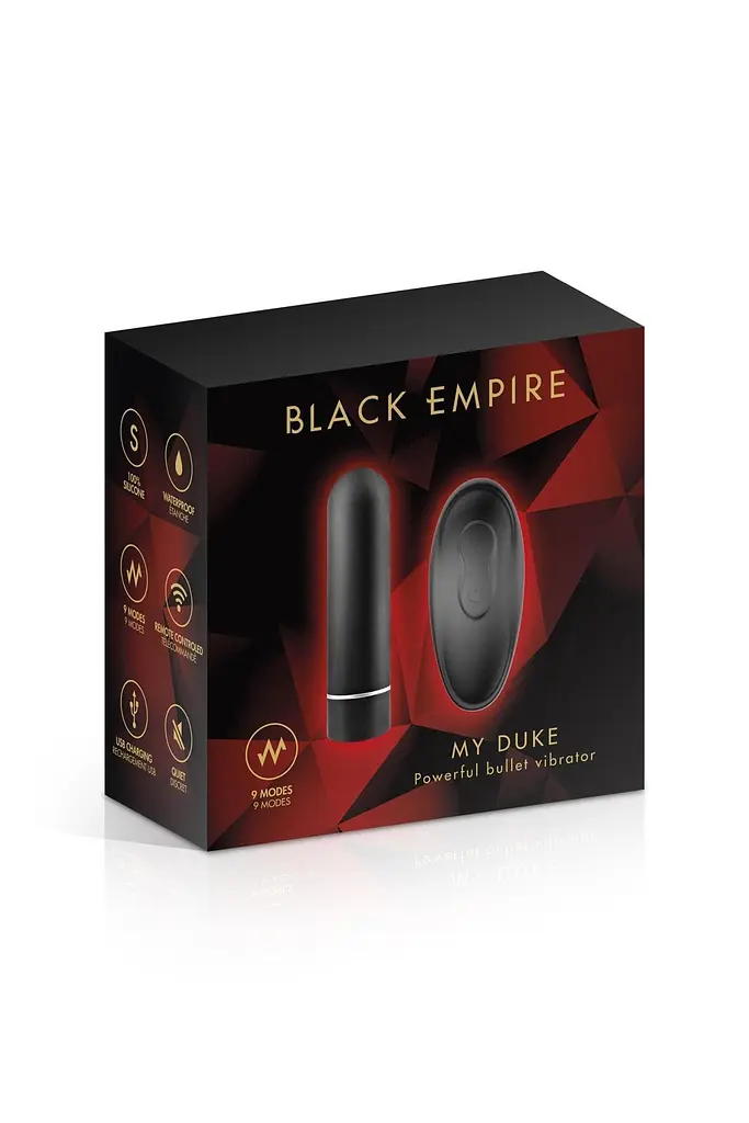 Міні-вібратор Black Empire My Duke, 6.9 см (чорний) - фото 4