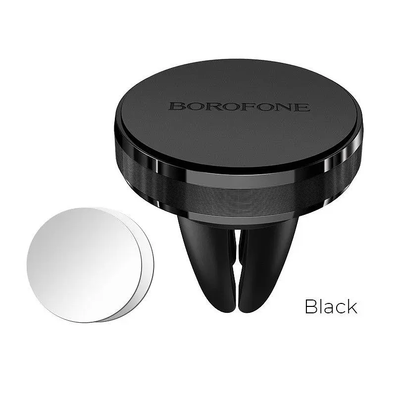 Автотримач для телефону магнітний BOROFONE BH8 на повітропровід Black