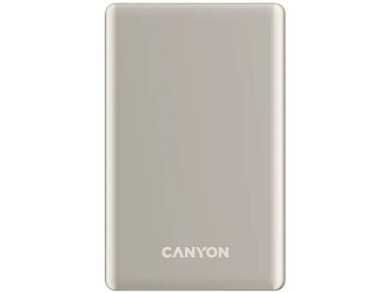 Зовнішній акумулятор (Power Bank) Canyon OnCharge 505 slim 5000mAh 20W Beige (CNS-CPB505BE)