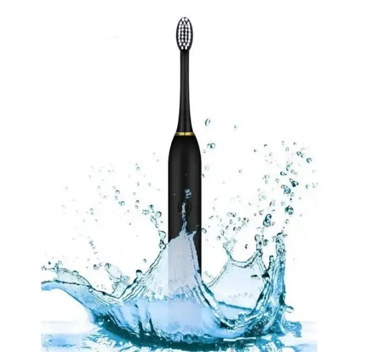 Ультразвуковая зубная щетка с 4 насадками Sonic Toothbrush X-3 Pink - фото 4