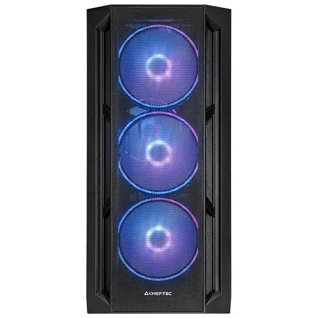 Корпус Chieftec APEX LUMO GA-01B-L-OP 4x140mm A-RGB, USB-C, E-ATX, без Блок живлення, Чорний - фото 2
