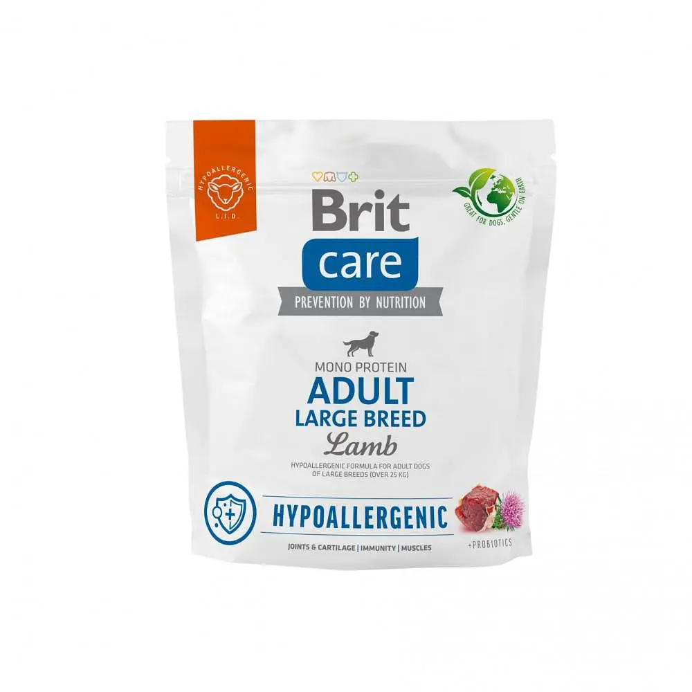 Сухий корм Brit Care Dog Hypoallergenic Adult Large Breed для собак великих порід, гіпоалергенний з ягням 1 кг (арт.172220/559091)
