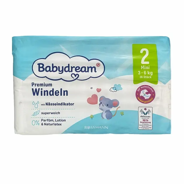 Підгузки Babydream Premium 2 (3-6 кг), 36 шт