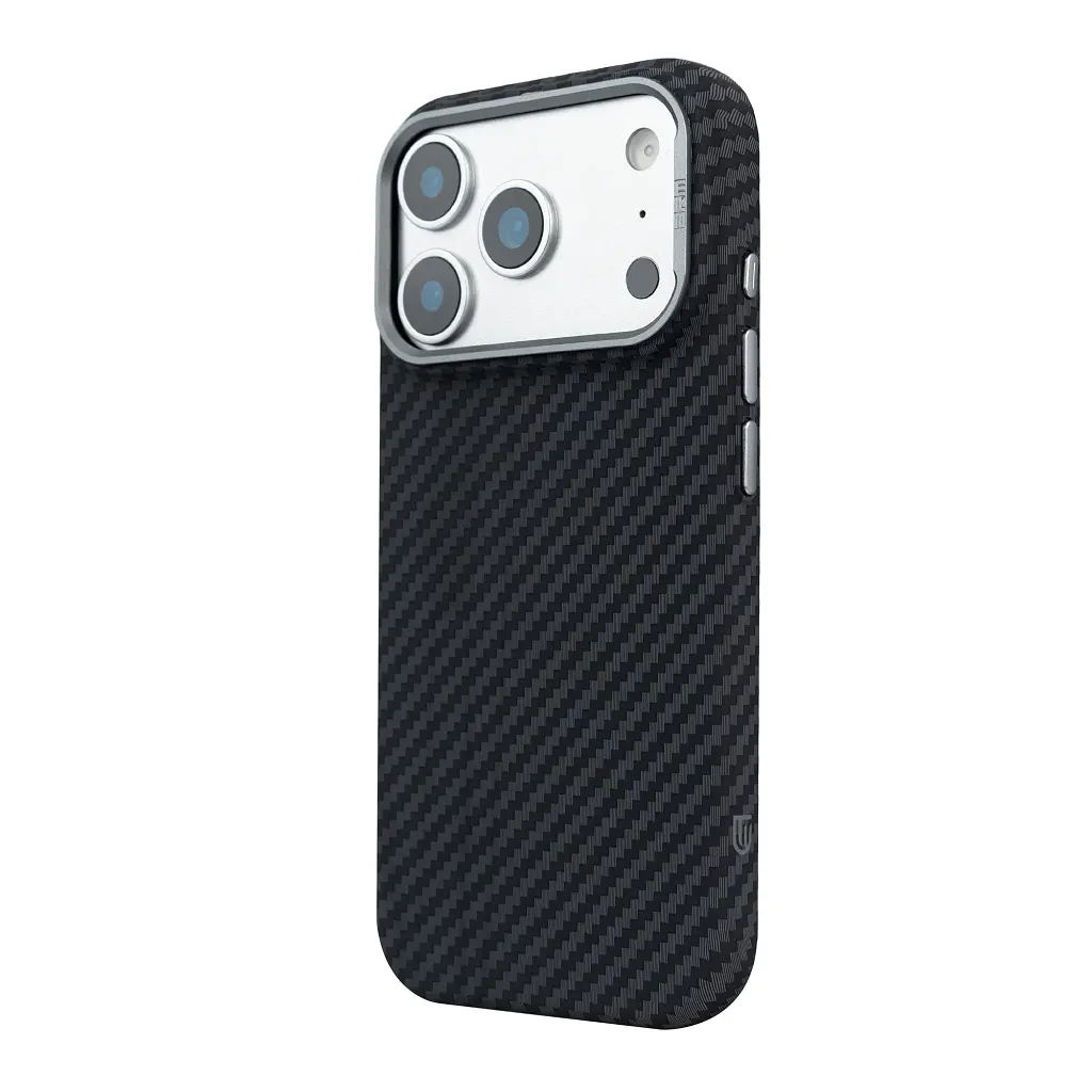Чохол до мобільного телефона Armorstandart LikeCarbon2 MagCase Apple iPhone 17 Pro Carbon Black (ARM86258) - фото 5