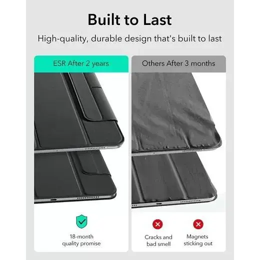 Чехол ESR Rebound Magnetic Case Black для iPad Pro 13" M4 (2024) (1B1970106) - фото 4