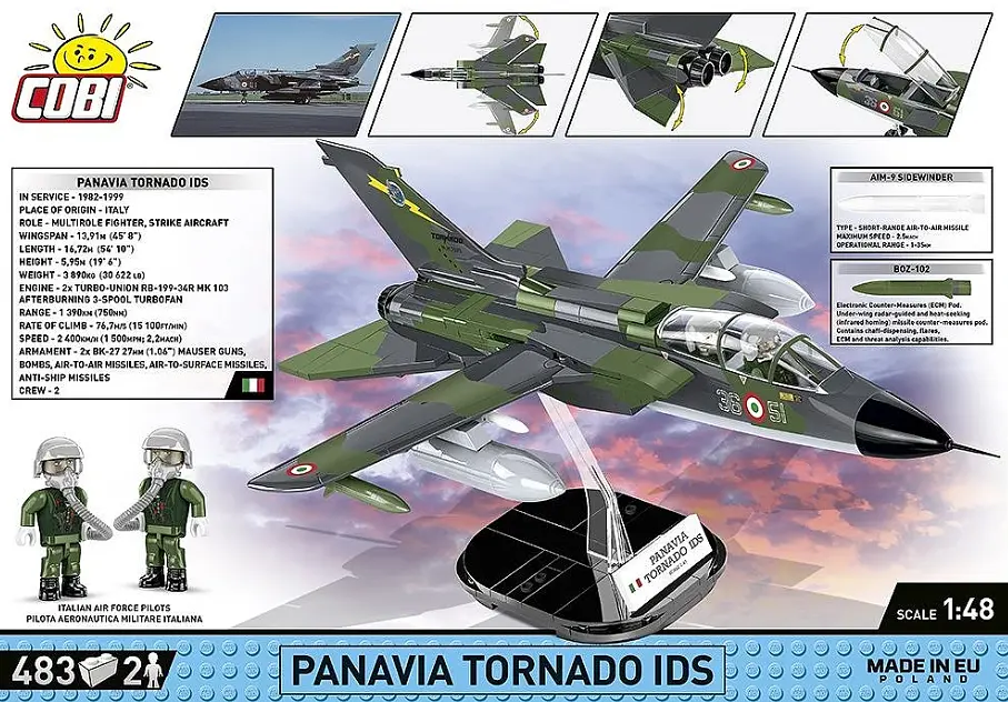 Конструктор Самолет истребитель Panavia Tornado IDS COBI 5894 - фото 3