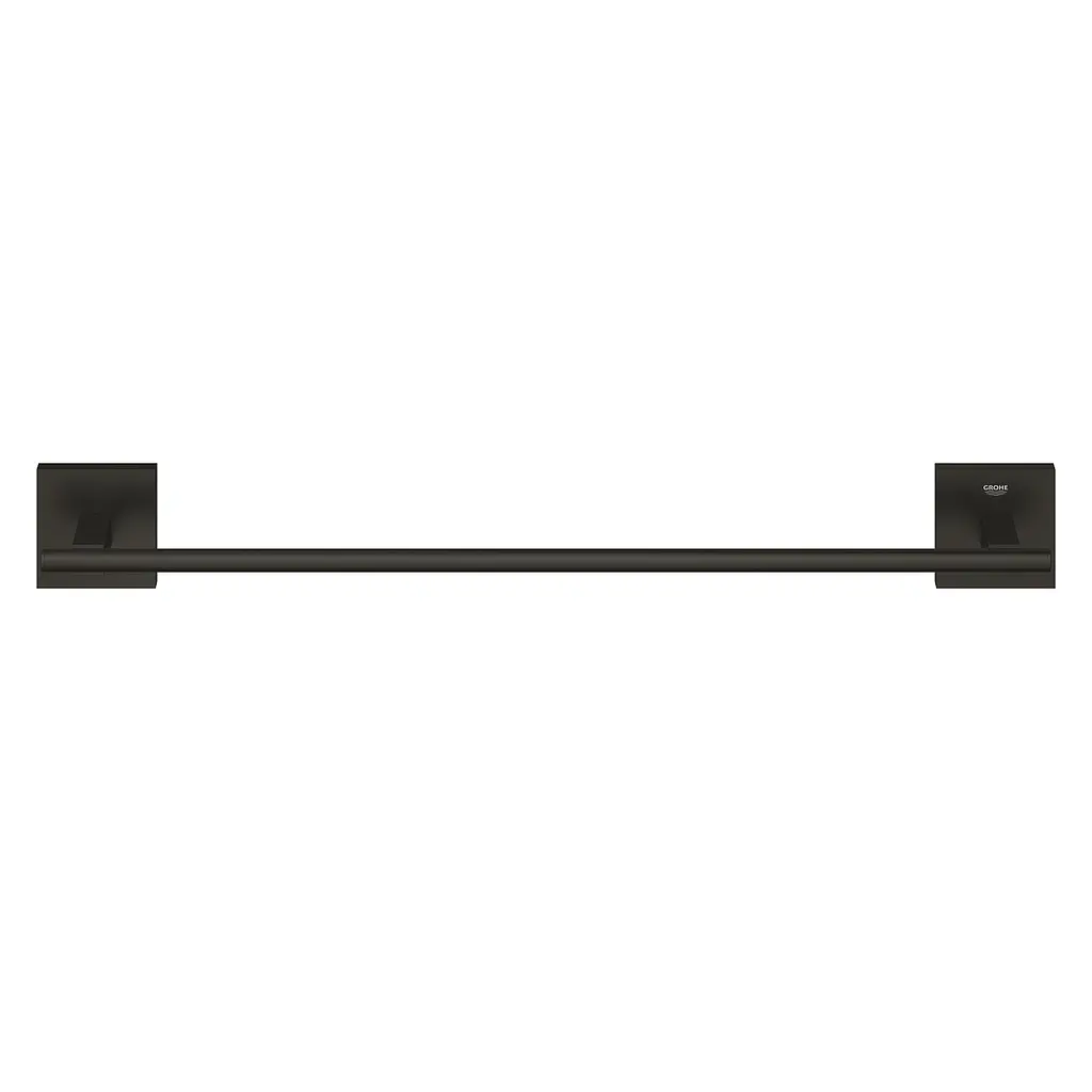 Держатель для полотенца Grohe 450 мм QuickFix Start Cube 409872430 Черный матовый - фото 2