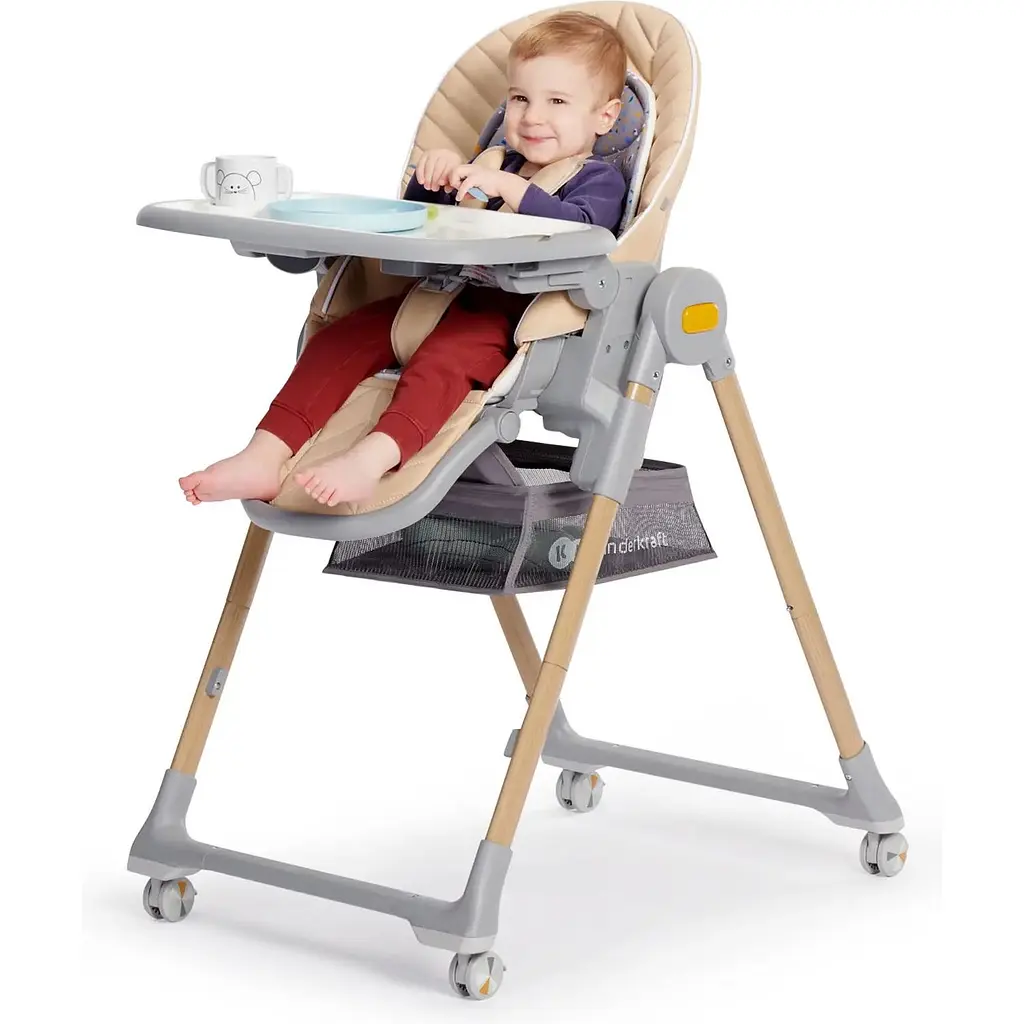 Стільчик для годування Kinderkraft Lastree Beige Wood бежевий (00-00304465) - фото 10