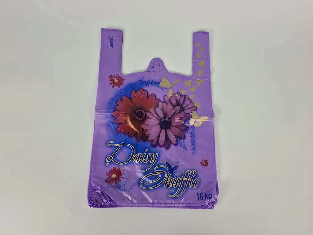 Пакет майка з малюнком поліетиленова 29х46 GS "Daisy Shuffle" фіолетова 250 шт/уп. - фото 9