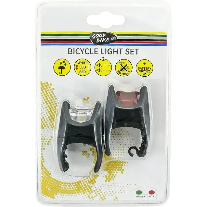 Ліхтарики блимавка світлодіодні Good Bike Eclipse комплект 2 LED 2 режими 2 шт. (92330-IS) - фото 4