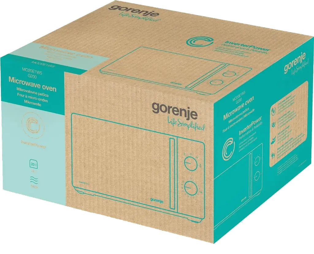 Мікрохвильова піч Gorenje MO20E1W5 (7290705) - фото 2