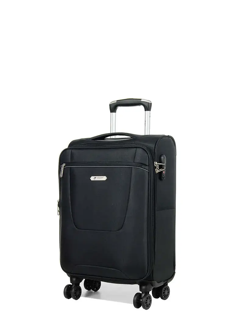 Валіза Малий (S) Airtex 825 55х35х20 см 27 л тканинний 4 колеса Чорний