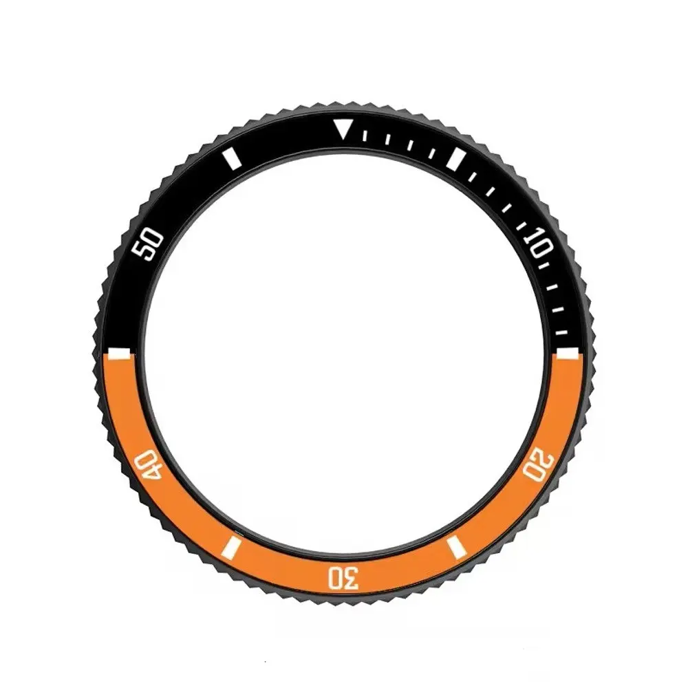Безель Black-orange та силіконовий ремінець Sikai для смартгодинника Xiaomi Watch S3/S4  - фото 3