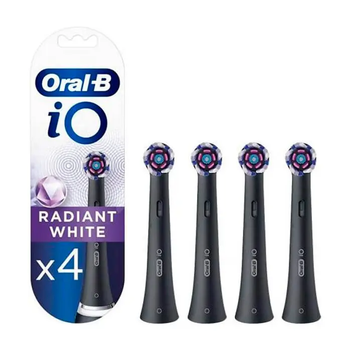 Насадки для електричної зубної щітки Oral-B iO RB WB Radiant White Чорні (4)