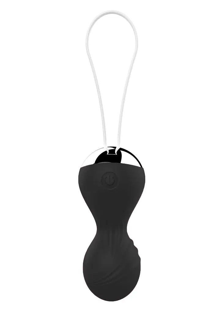 Вагінальні кульки Boss Remote Control Tighten Vibrating Egg 8 см (чорний) - фото 3